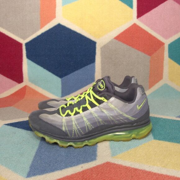 Nike Air Max 95 Dynamic Flywire 554715-070 Anthracite/Volt/Gray MENS Size 11.5 - Picture 1 of 7